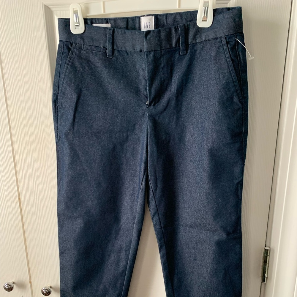 New Gap slim city crop pants, ankle length